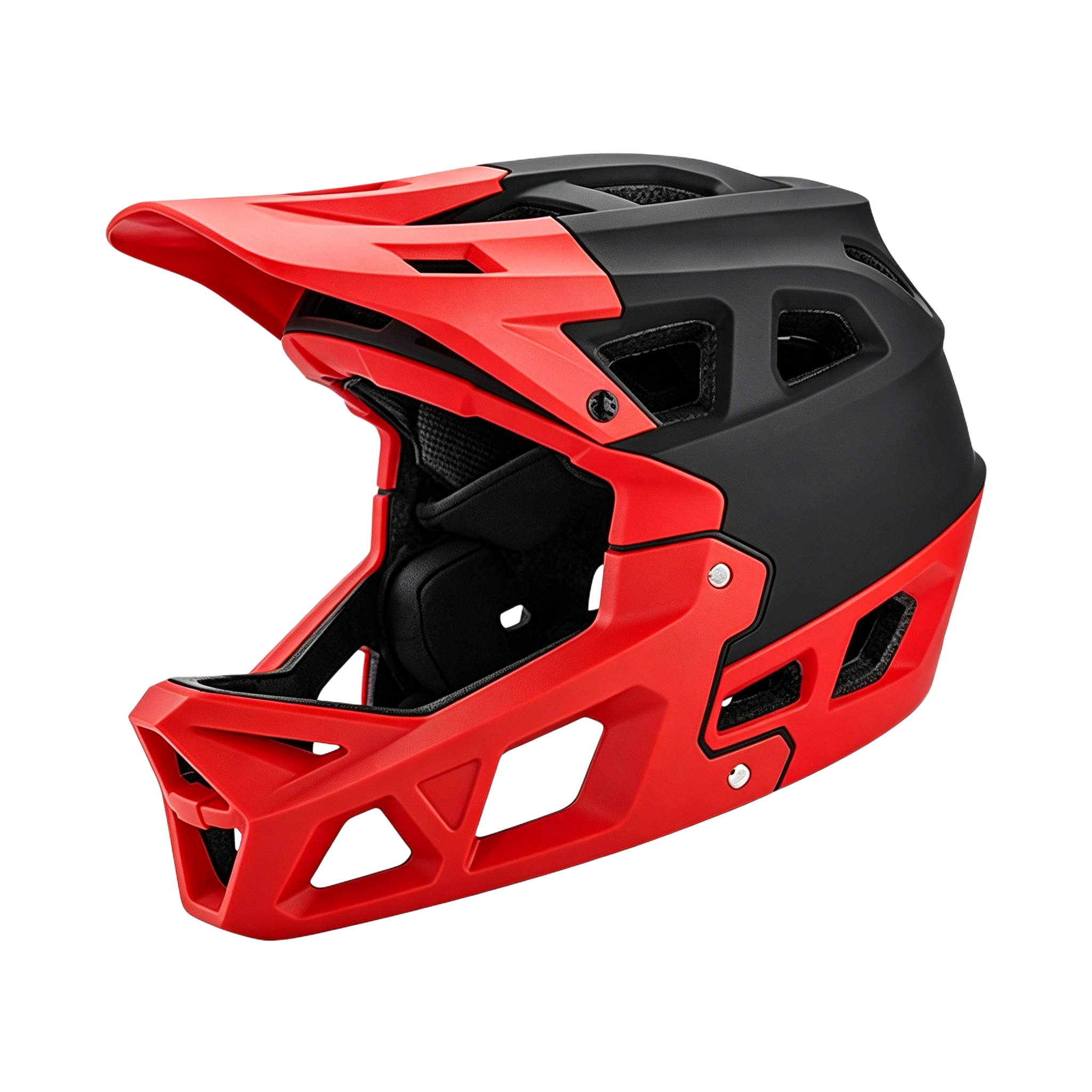 MIHAYO Full-Face Helmet-Black/Flame Red