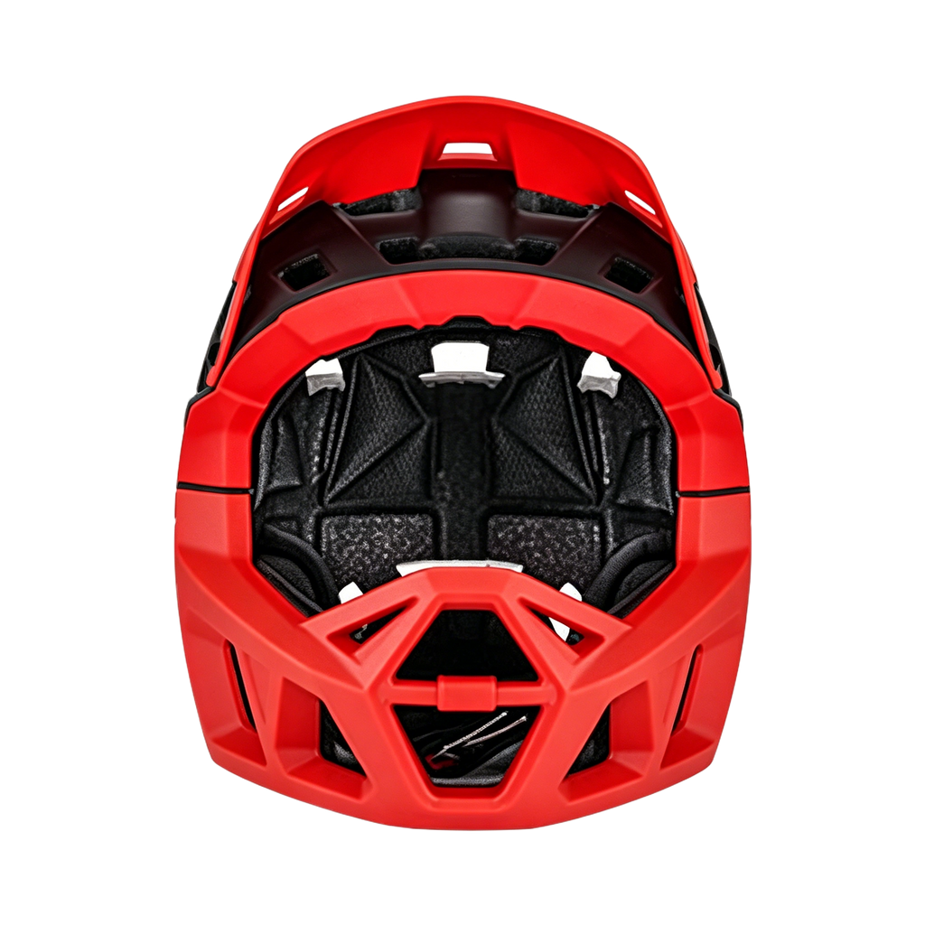 MIHAYO Full-Face Helmet-Black/Flame Red