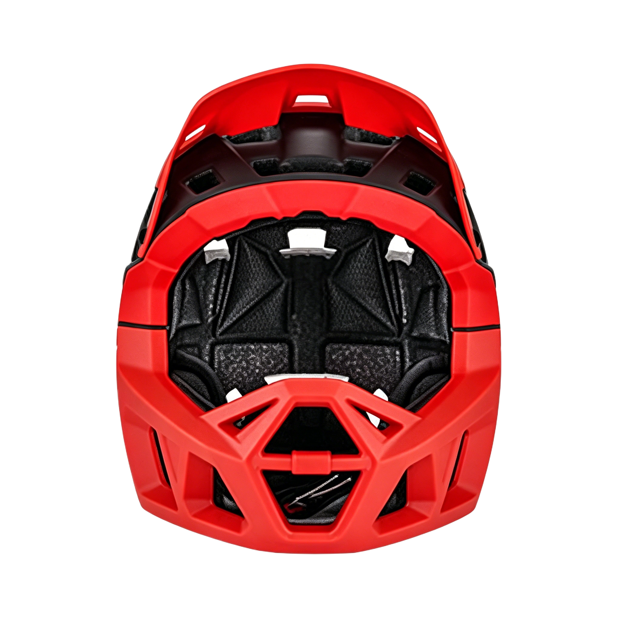 MIHAYO Full-Face Helmet-Black/Flame Red