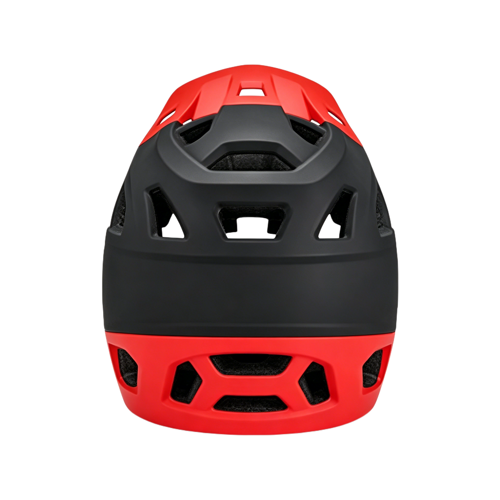 MIHAYO Full-Face Helmet-Black/Flame Red