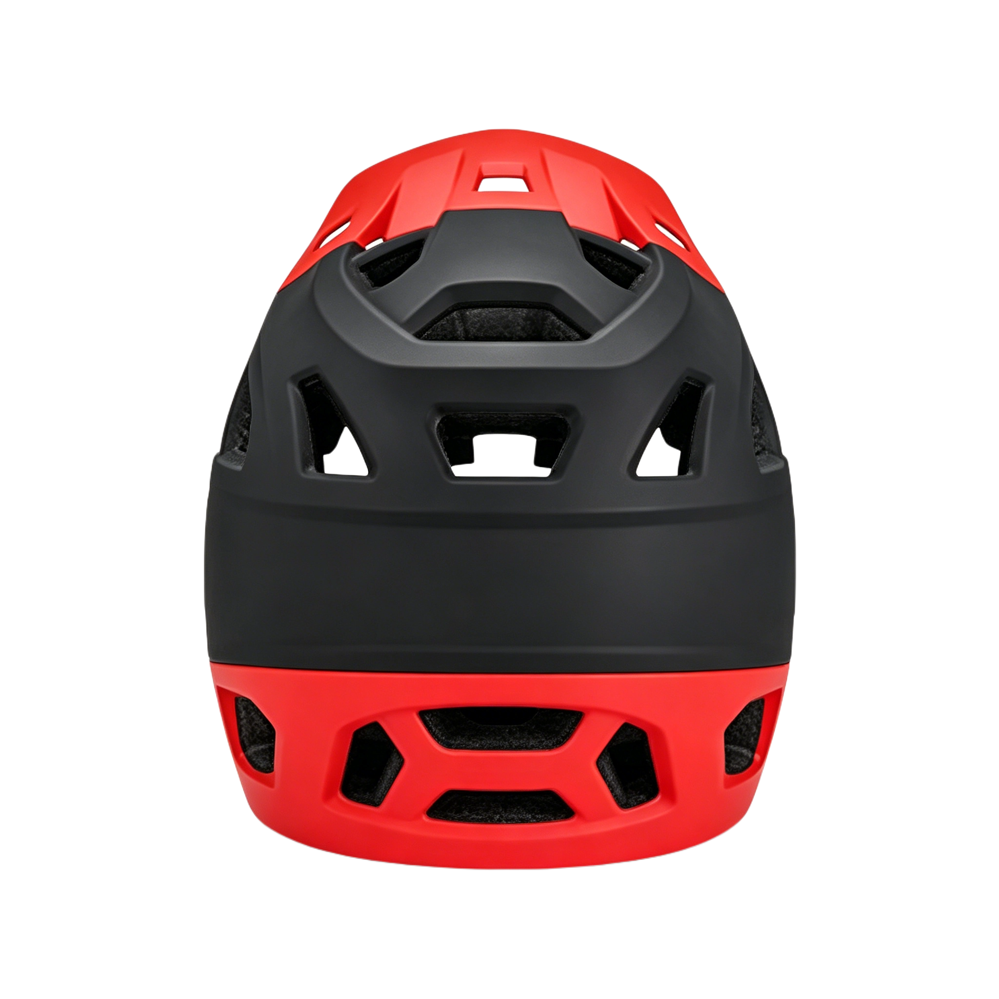 MIHAYO Full-Face Helmet-Black/Flame Red
