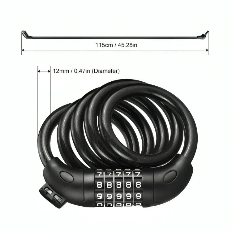 MIHAYO Anti-Theft Combination Cable Lock